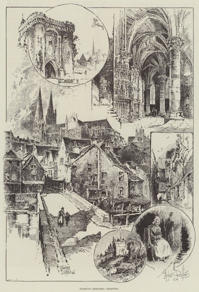 Streifskizzen, Chartres von Herbert Railton